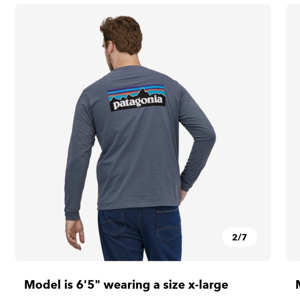 Patagonia mens long sleeve tee - Picture 3 of 5